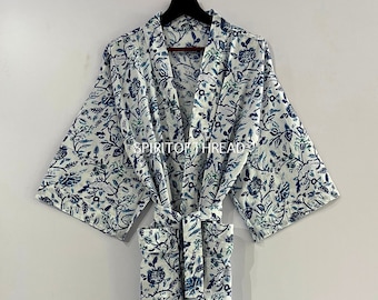 Belle robe de chambre kimono en coton, robe kimono 100 % coton, robes de chambre kimono pour femme, le choix d'Etsy, robe de plage, robes kimono