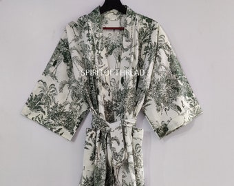100% Cotton kimono Robes Beautiful Cotton Kimono Dress Express Delivery Dressing Gown Cotton Kimono Free Delivery Bridesmaid Gift #04