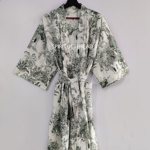 100% katoenen kimonobadjassen Mooie katoenen kimono-jurk Expresslevering kamerjas Katoenen kimono gratis verzending cadeau bruidsmeisje #04