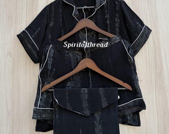 Handmade Crepe Silk Lightweight Night Dress: Boho Style Women Clothing