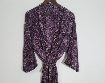 Vintage Clothing Silk Robe Home Wear Lounge Wear | Etsy