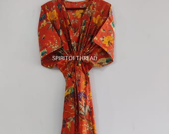 Indian Cotton Kaftan Dress, Lightweight Comfortable Kaftan