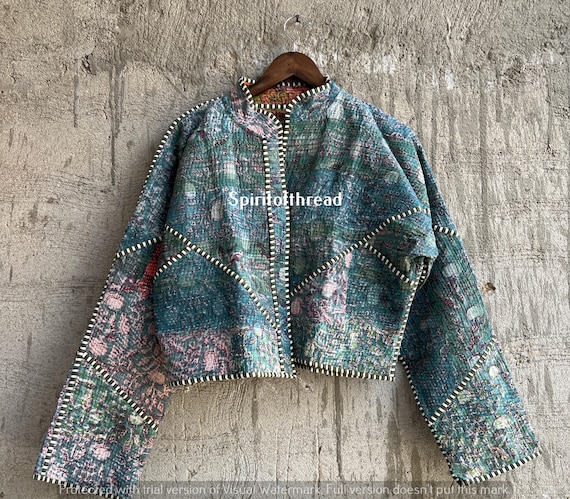 カンタキルトジャケット カンタジャケット ラリーキルトジャケット 花