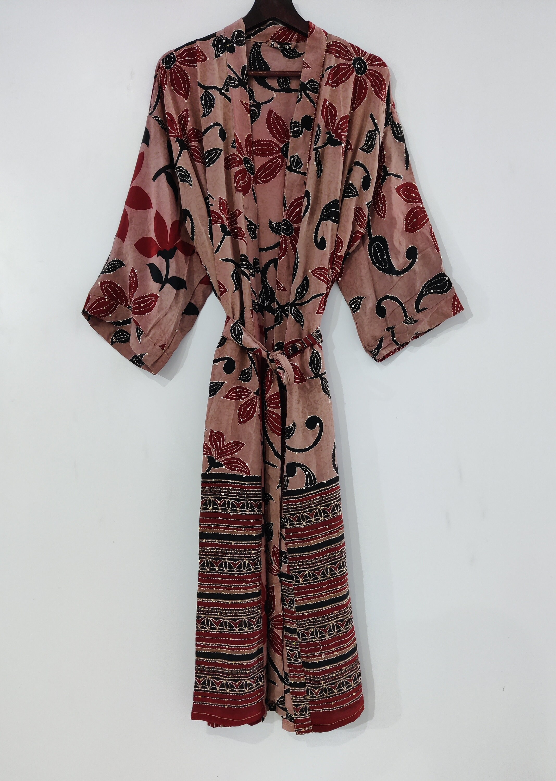 Vintage Crepe Silk Kimono for Women Lightweight Silk Kimono - Etsy