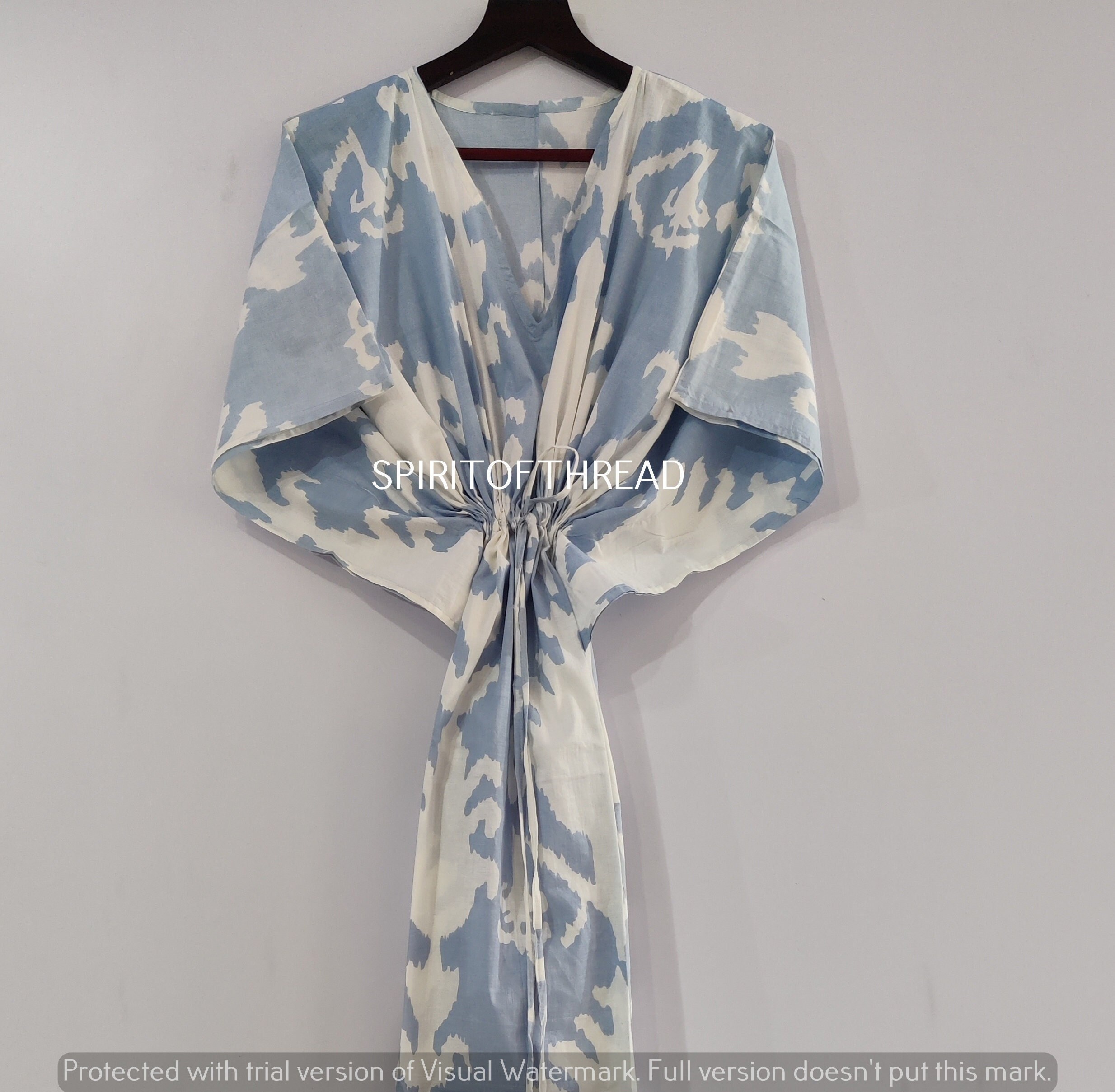 Cotton Lounge Kaftan, Indian Floral Kaftan, Long Caftan,Dress For to be Moms, Beach Cover up, Sleepwear, Indian Kaftan