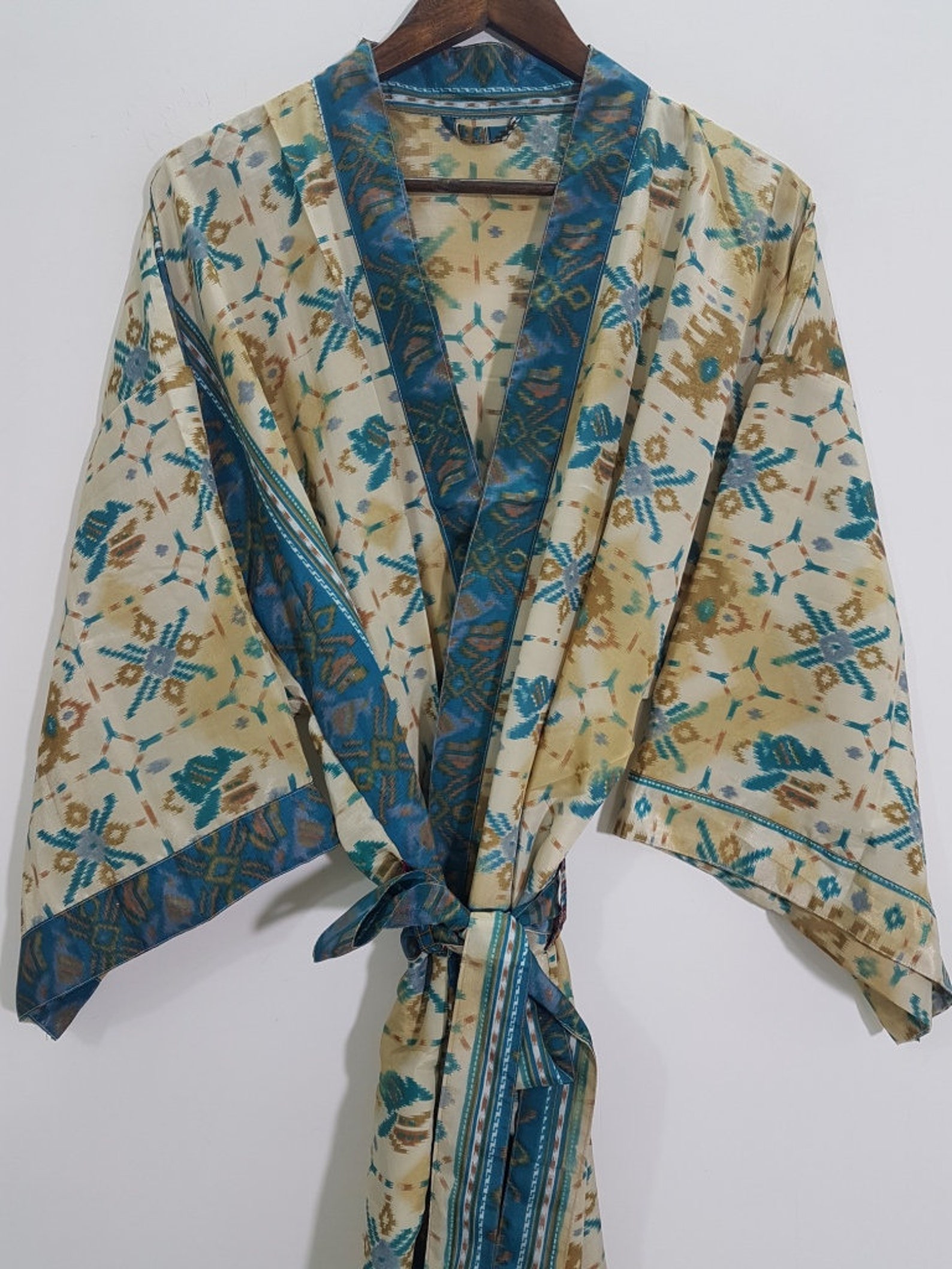 Silk Night Wear kimono Beach Cover Up Robe Home Wear | Etsy