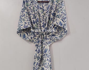 Lightweight Cotton Kaftan from India, Boho Dress, Summer Kaftan