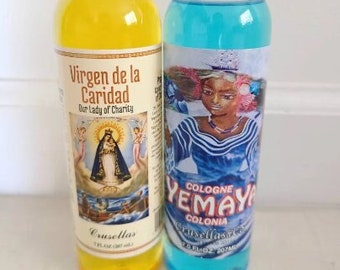 Ochun Yemaya Las Dos Agua Köln 7 fl oz De Crusellas Santeria Espitismo Misa Bano