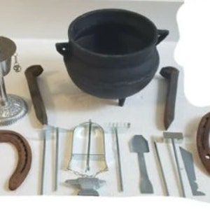 Gereedschap Herramientas Refuerzo De Ogun Ochosi Osun Guerreros Santeria Osha Ifa Oggun