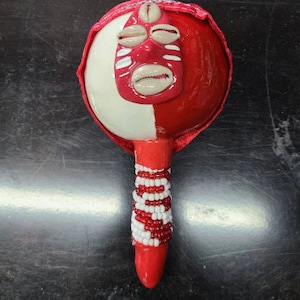 Maraca Shango Rattle Kabiosile Chango Santeria Osha Santo