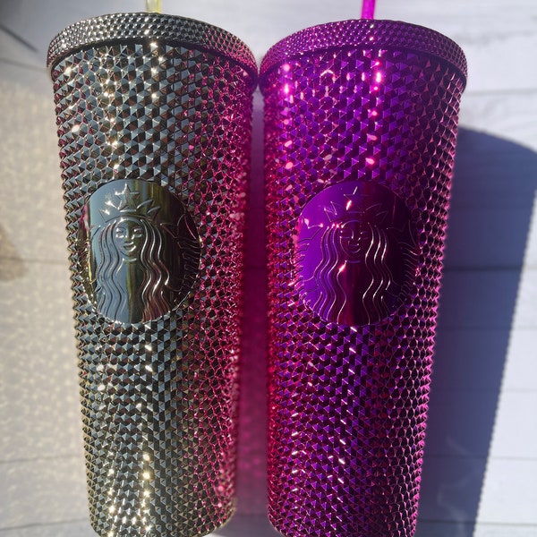 Starbucks Holiday Bling Cold Cups GOLD metallic & SANGRIA metallic- Winter|Holiday  Collection 2022