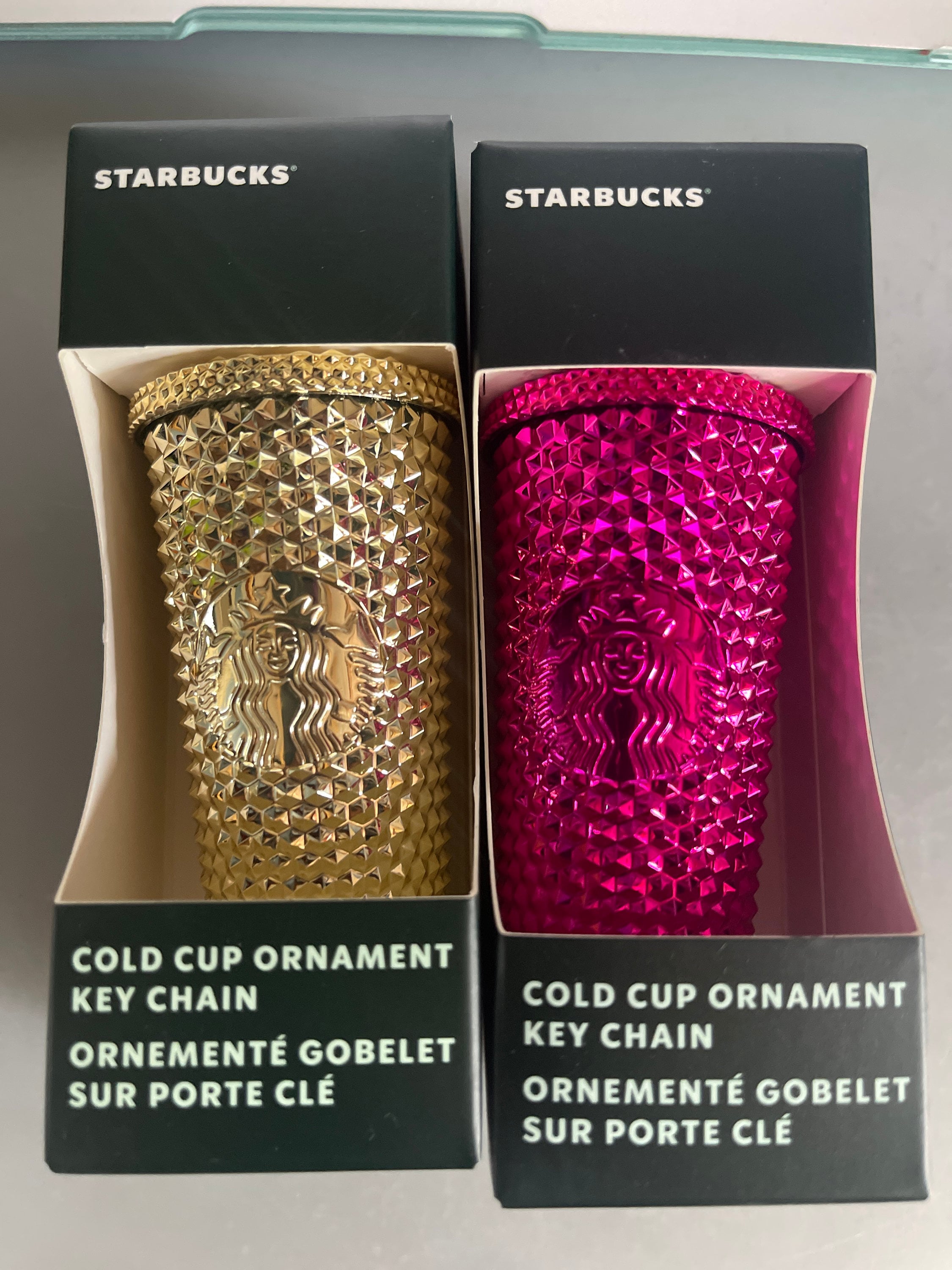 Starbucks Cold Cup Ornament Keychain - Metallic Holiday 2022 - Etsy
