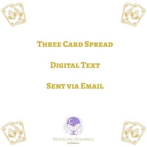 Oracle/Angel Card Readings - 3 Card Spread (Texte numérique)