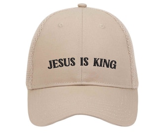 Jesus is King Hat, Minimalist christian hat