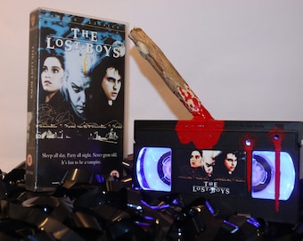 Deluxe Lost Boys Movie VHS Lamp, 80s Vampire Horror Movie Film, a great gift for film lovers & movie buffs