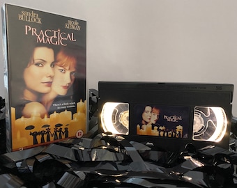 Practical Magic VHS Video Lamp, a great gift for film lovers & movie buffs