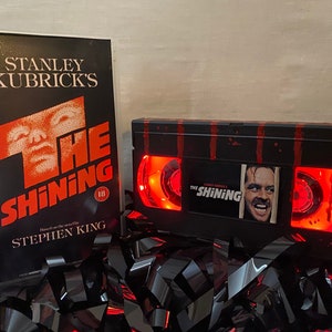 Special Edition The Shining Retro VHS Lamp, 80s Horror Movie Film, a great gift for film lovers & movie buffs