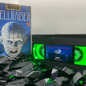Lampada video Hellraiser VHS, fantastico regalo retrò anni &#39;80 per gli amanti del cinema e dell&#39;horror