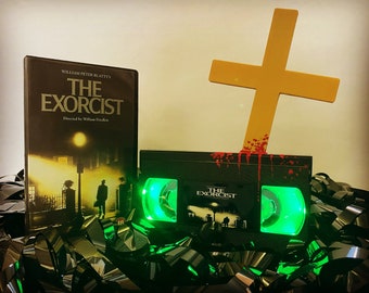 Lâmpada VHS de terror Deluxe The Exorcist, filme de terror, um ótimo presente para amantes e cinéfilos