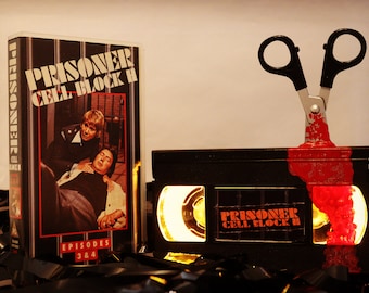 Prisoner Cell Block H Video VHS Lamp, Australian TV show, a great gift for fans of TV soap opera