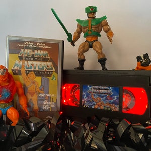 He-Man and the Masters of the Universe VHS-retrovideolamp, cartoon uit de jaren 80, een geweldig cadeau voor liefhebbers van He Man en Skeletor