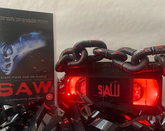 Saw Horror Movie VHS Video Lamp, Horror Movie, a great gift for film lovers