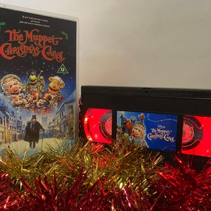 Muppets Christmas Carol VHS Video Lamp, great retro gift for lovers of Christmas movies & The Muppets