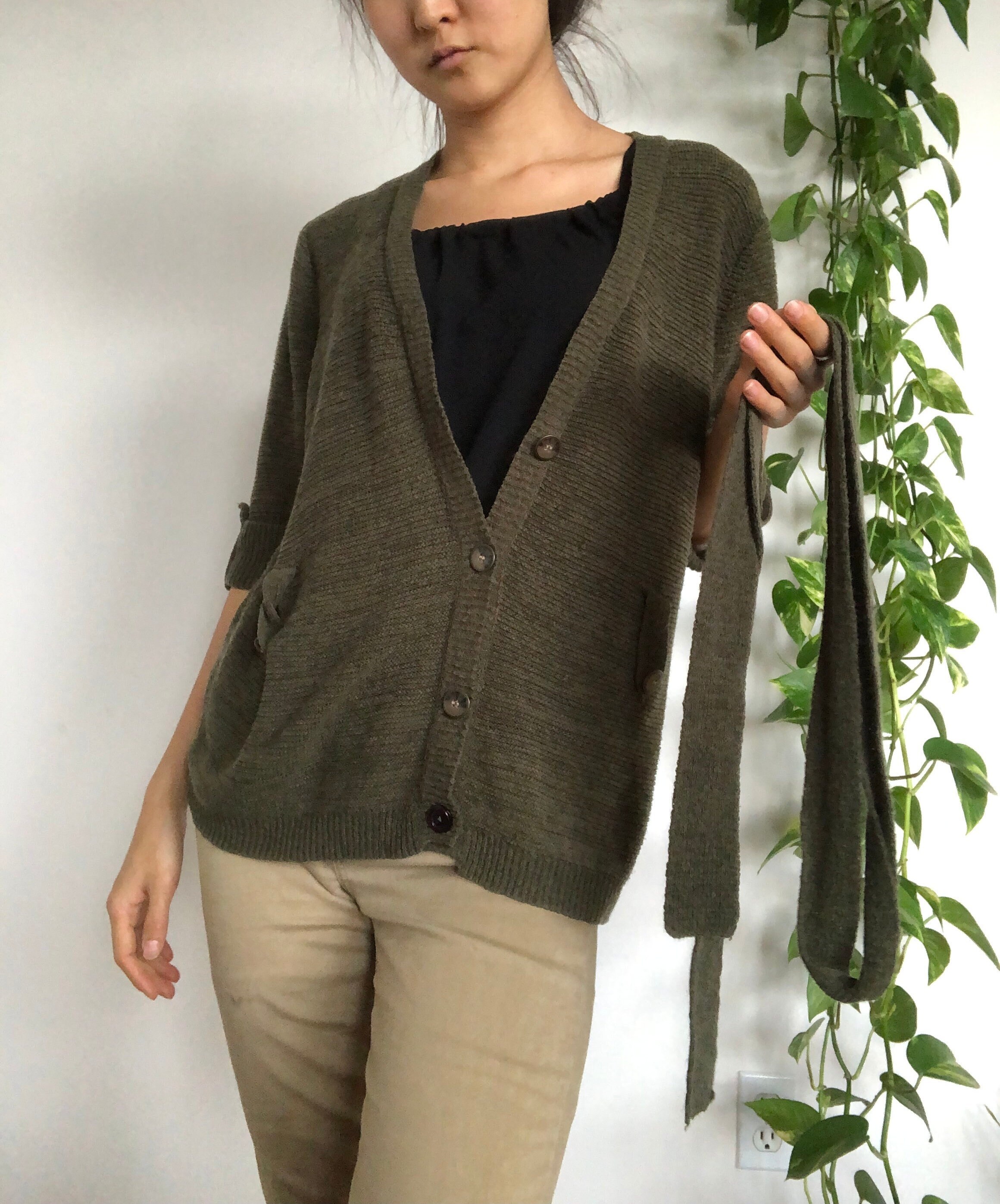 Olive Green Crochet Cardigan - Etsy Olive Green Crochet Cardigan - Etsy