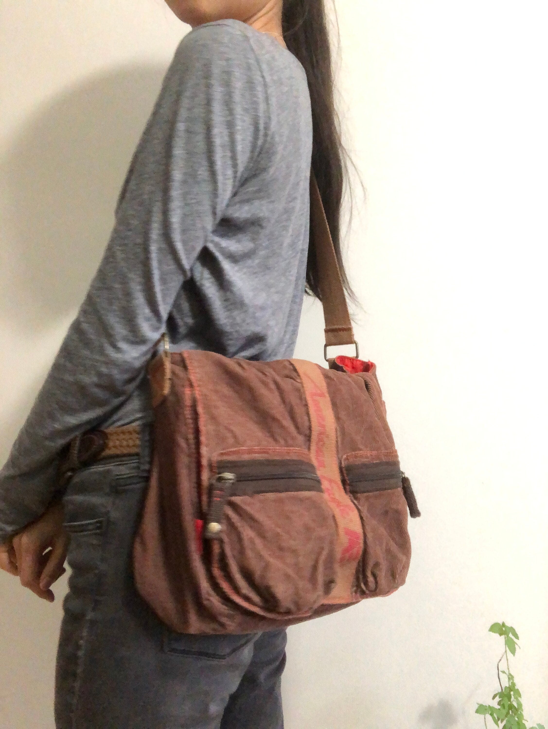 Corduroy messenger bag new arrivals