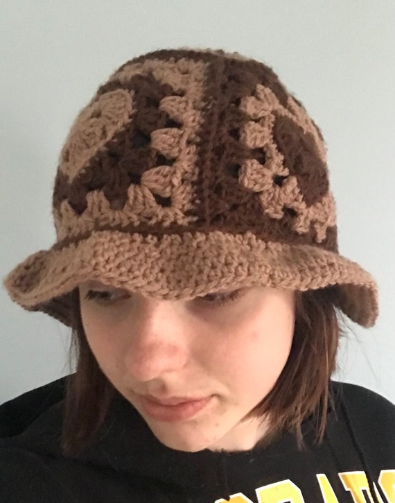 Chocolate Heart Hat Crochet Bucket Hat 