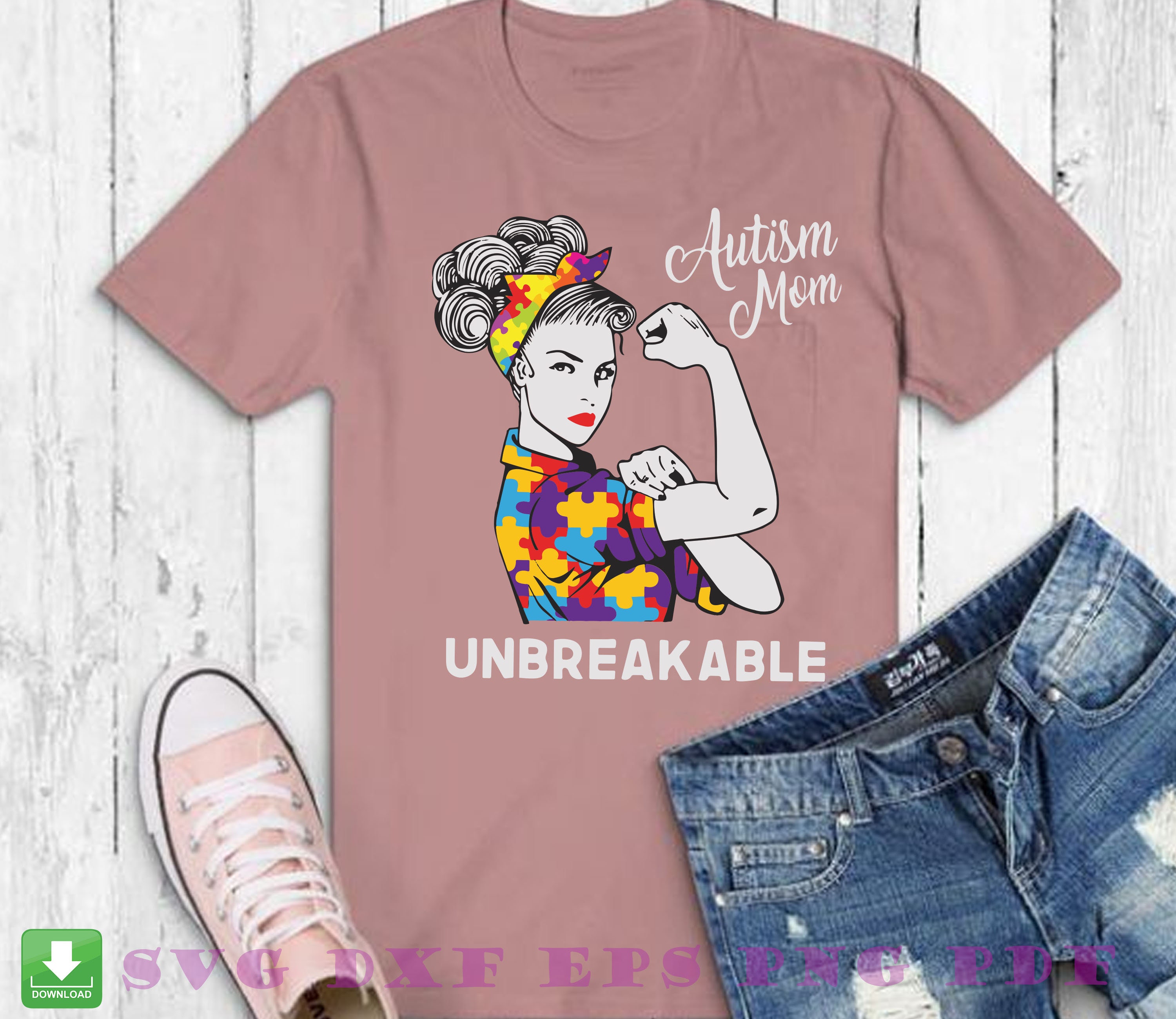 Download Autism Mom Unbreakable Svg Autism Svg Autism Awareness Svg ...