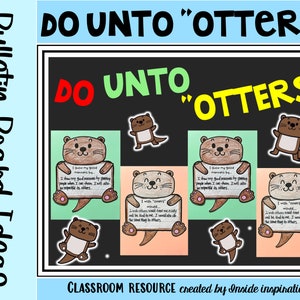 Do Unto Otters Manners Classroom Community Writing Craftivity Bulletin Board Kit