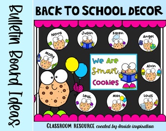 Back to School Bulletin Board Idea Smart Cookies Door Decor -September