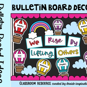 Back to School Hot Air Balloon Bulletin Board Idea and Door Decor