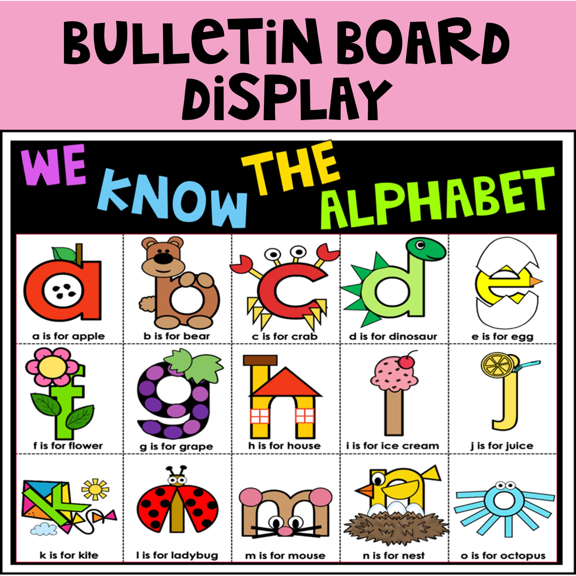 Alphabet Letter Crafts Printables Lower Case Letters A-z Bulletin Board Letters Included - Etsy alphabet-letter-crafts-printables-lower-case-letters-a-z-bulletin-board-letters-included-etsy
