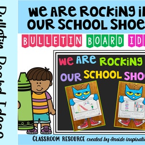 Pete the Cat: Schaukeln in meinen Schulschuhen Craftivity Craft Bulletin Board Idee