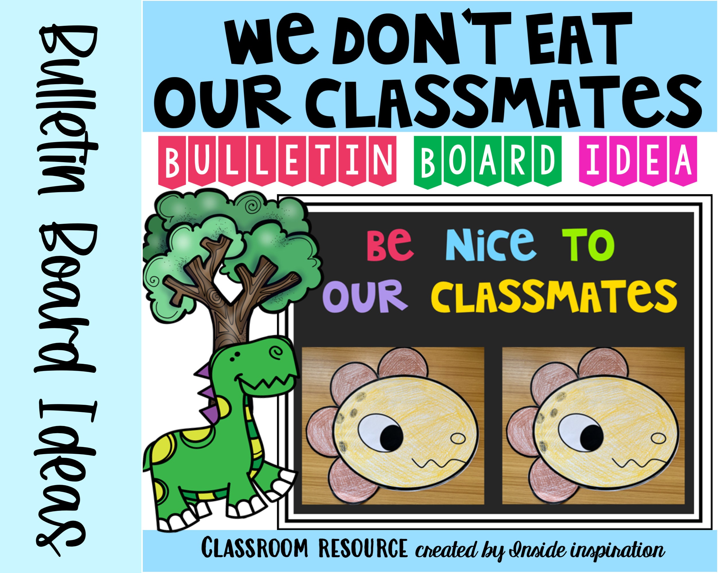 We Don't Eat Our Classmates Craftivity Craft Bulletin Board Idea - Etsy