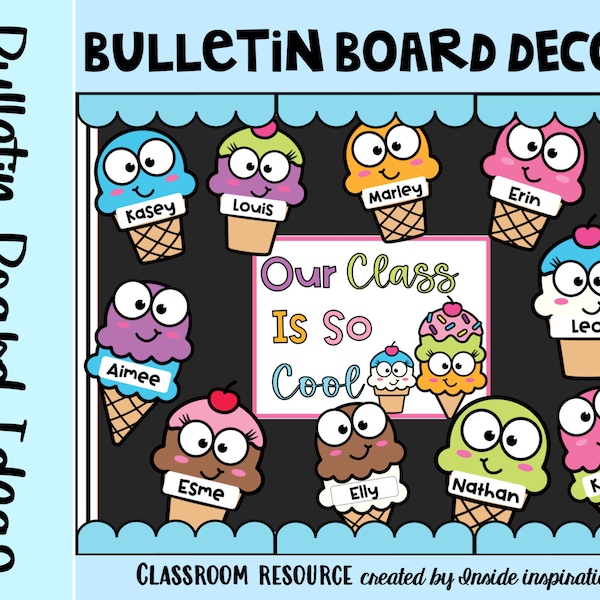 Summer Bulletin Board Our Class Is So Cool Classroom Door Decor