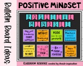 Colorful Positive Mindset Posters: Classroom Decor (Digital Download)