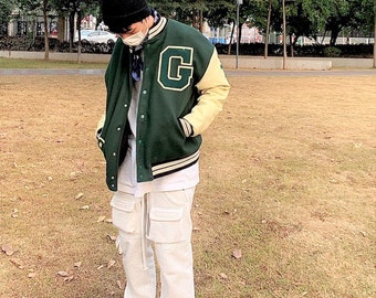Green Varsity Jacket | Etsy