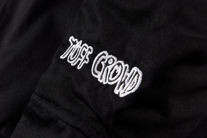 TUFF CROWD Embroidery Letter Retro Harrington Work Jacket Coat - Etsy