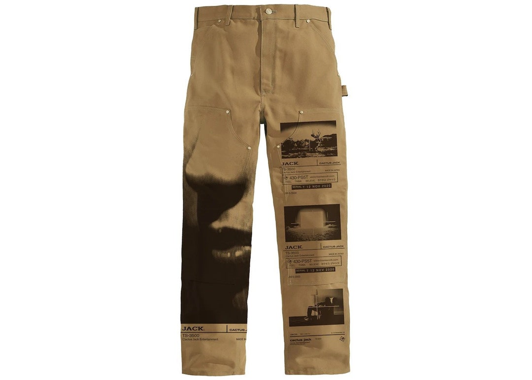 Travis Scott Cactus Jack Retro Cargo Pants baggy Trousers Etsy