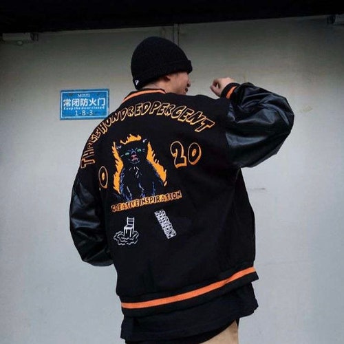 Japanese Streetwear Cartoon Cat 