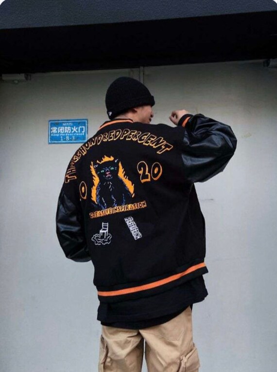 cat varsity jacket