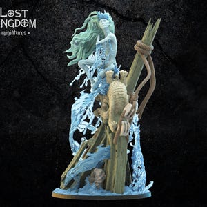 Earla, Queen of Shipwrecks: Lost Kingdom Miniatures Undead of Misty Island Resin 3D Print
