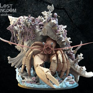 Corpse Hermit Crab: Lost Kingdom Miniatures Undead of Misty Island Resin 3D Print