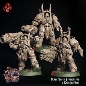 Black Guard Eradicators, Resin 3D Print, Crippled God Foundry, Gimdark Future, OPR