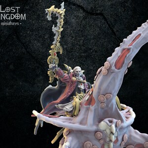 Alucard on Zombie Sea Dragon: Lost Kingdom Miniatures Undead of Misty Island Resin 3D Print