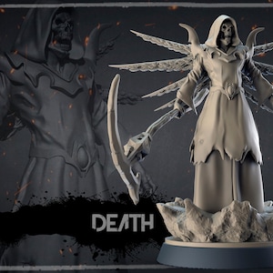 Dark Fantasy Creatures: Death; Resin 3D Print, Grim Reaper