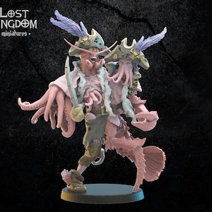 Averill and Leonora, the Conjoined Twins, Undead Pirate Deep Sea Zombies Captain: by Lost Kingdom Miniatures; Resin 3D Print